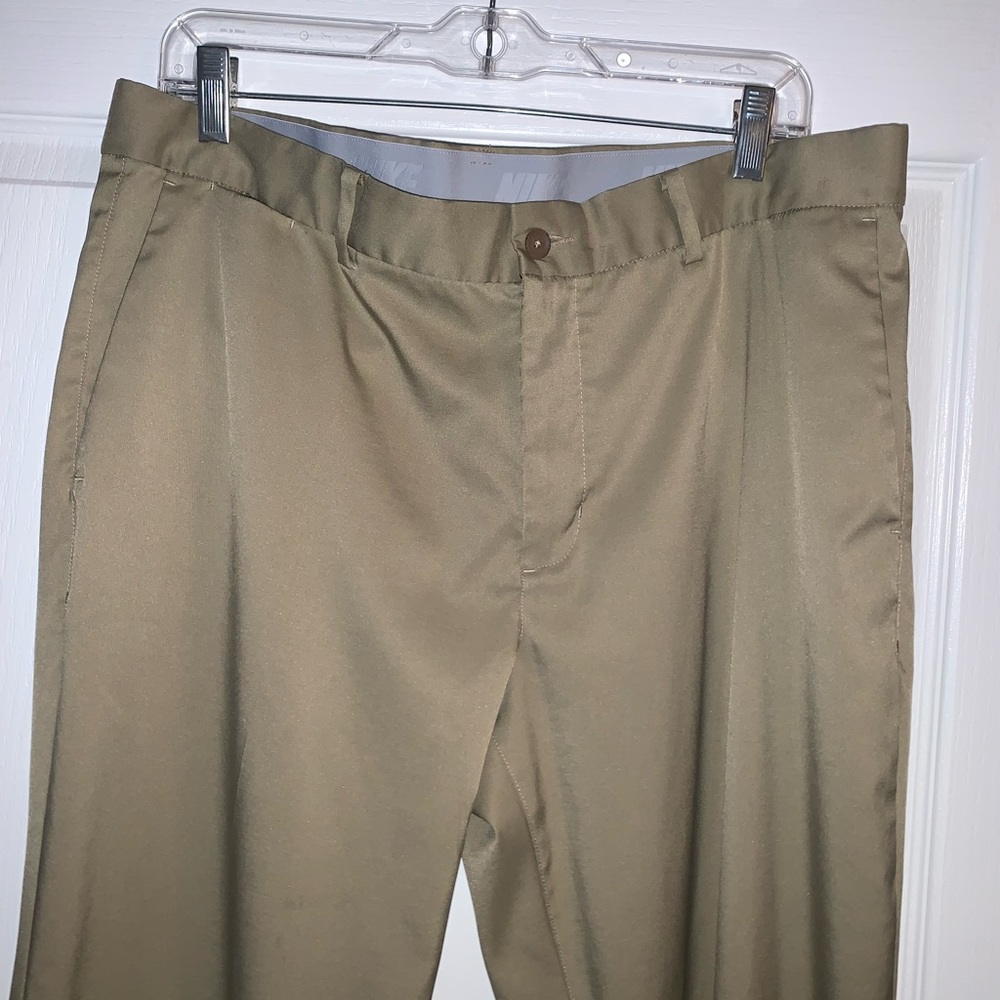 NIKE performance khaki golf polyester pants MENS size 36 X 32 - Picture 10 of 15